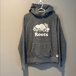 Roots Gray Hoodie with Logo